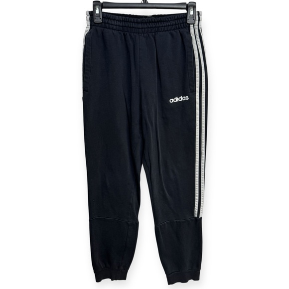Adidas Black Joggers‎ Elastic Waist Performance Fit - Picture 1 of 2